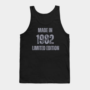 Vintage Made in 1982, Limited Edition  , Gift for Mom Dad Birthday Tank Top